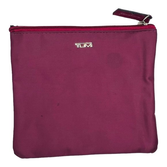 Tumi Bags Tumi For Delta Canvas Burgundy Travel Makeup Bag 65 Wide